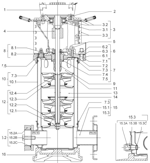 механічне ущільнення D.18+CART.EPDM PN9 Helix V 1002 артикул старий 4150541